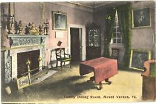 Washington's Mansion, Family Dining Room, Mount Vernon, Virginia Postcard picture
