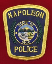 Napoleon Police Collectible Patch, Yellow Border, County Seat of Henry Co. Ohio picture