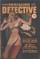 Thrilling Detective 1949 September. British edition. Belarski art cover.  Pulp picture