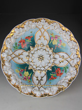 Antique Carl Tielsch C.T.  Germany Porcelain Bowl with Floral and Gold Trim Deco picture