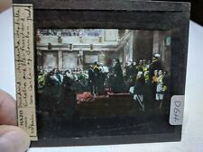 COLORED Glass Magic Lantern Slide DGH PAINTING OF ISABELLA AND HER HUSBAND PRADO picture