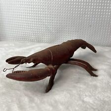 Vintage Cast Iron Red Lobster Decorative Figure Paperweight Door Home Decor picture