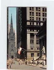Postcard Wall Street Center of Financial District New York City New York USA picture