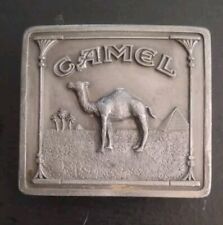 Vintage Camel Belt Buckle Pyramid Palms Solid Rare picture