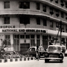 Vintage 1940s RPPC Metropole Hotel Karachi Postcard National Grindlays Bank picture