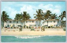 1940-50's DELMAR MANORS HOTEL APARTMENTS VILLAS MIAMI BEACH FLORIDA FL POSTCARD picture