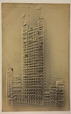 Embossed Park Row Building, New York City Postcard, Glitter picture