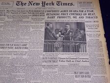 1946 JUNE 25 NEW YORK TIMES - VINSON NEW CHIEF JUSTICE - NT 3246 picture