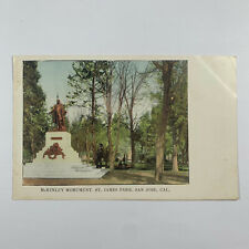 Postcard California San Jose St James Park McKinley Monument Pre-1907 Undivided picture