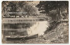 Sterling / Rock Falls, IL: Cut-off Between Islands - c1910s rppc - Jurgens photo picture