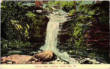 Caldeno Falls Delaware Water Gap PA Divided Postcard c1910 picture