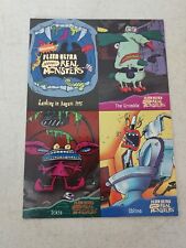 1995 AAAHH Real Monsters Nickelodeon 4 Uncut Fleer Ultra Promo Cards picture
