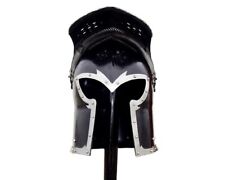 Medieval Barbuta Viking Battle Knight Helmet -Black Visored Barbute ICA-HLMT-033 picture