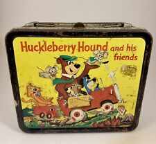 Vintage 1961 Huckleberry Hound And Friends Quick Draw Mcgraw Metal Lunchbox picture