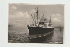 German RPPC; passenger/cargo ship “Caribia”; launched 1932; to USSR after WWII picture