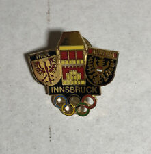 Innsbruck Austria Tirol Enamel Crest Lapel Pin  Pinback Tie Tack Alpine Hat Pin picture