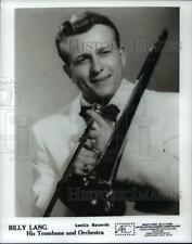 1986 Press Photo Billy Lang, His Trombone and Orchestra - cvp95830 picture