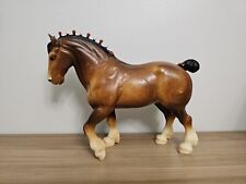 Vtg Breyer Reeves Clydesdale Stallion Bay Gold Bobs Horse 80 Whites Eyes Showing picture