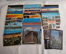 Vintage Lot Of 36 Continental Denver Colorado Postcards Skyline Red Rocks DIA picture