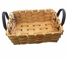 Handmade Antique Oak Splint Basket~Ozarks  primitive Estate Old Basketry picture