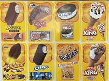 Lot of 8 Mixed Novelty Ice Cream Truck Concession Stickers Decals 8