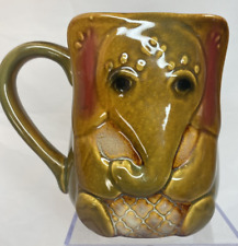 Gibson Home Very Nice 16oz  Sweet Embossed Elephant Mug With Tail on Back of Mug picture