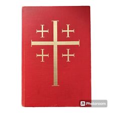 Roman Missal 1966 English-Latin Sacramentary USA Benziger Bros red gold embossed picture