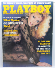 PLAYBOY MARCH 1985 CBS 60 MINUTES, CARL LEWIS, SHANNON TWEED,  JOHN D MacDONALD picture