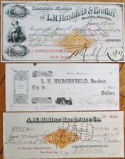Helena, Montana MT SUPER Collection 23 DIFFERENT Bank Checks: 1866-1902- Group 2 picture