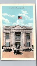 Postcard City National Bank Clinton Iowa White Border Unposted picture