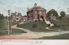 South Paris Maine Oxford County Buildings Antique Postcard  picture