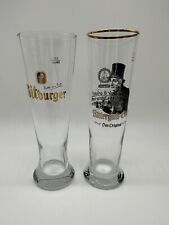 2 Pilsner Beer Glasses Bitburger Brewery of Germany 0.51/ Ritterguts Gofe Rare picture