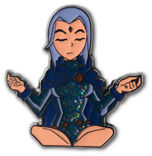 Raven Teen Titans Rachel Roth Glitter Hard Enamel Pin Lapel Brooch Collectible picture