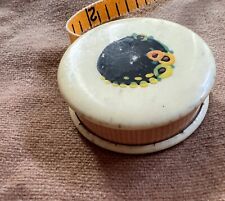 Vintage Sewing Pull Out Retractable  Tape Measure - Celluloid Case Design picture
