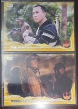 Topps Star Wars Rogue One 2 Gold Parallel /50, 2 Grey Parallel/100 picture
