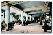1908 Interior View Hotel Euclid Lobby Cleveland Ohio OH Vintage Antique Postcard picture