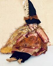 Vintage Sugar Loaf Halloween Witch Doll (Plush Body, Plastic Face/Extremities) picture
