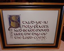Carole Taylor Framed Stand-Ye-In-Holy-Places And-Be-Not-Moved D&C 89:8 Signed picture