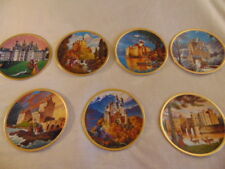 Romantic Castles Of Europe Plate SET of 7 Neuschwannstein Castle Pickard China picture