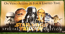 1997 Star Wars Trilogy Special Limited Edition Vinyl Poster Retail Banner 36x70 picture