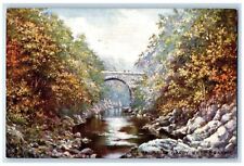 c1910 Bridge of Garry Killiecrankie Scotland Oilette Tuck Art Postcard picture