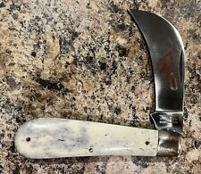 Vintage Parker IMAI K86 Hawkbill Knife Smooth Bone Handle RARE picture