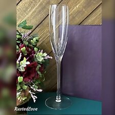 Lenox Firelight Champagne Flute NO Panel Cuts Champagne Toasting Blown Glass * picture