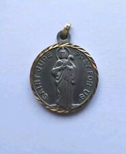 Vtg St Jude Relic Medal 1 1/8 Inch Italy 🇮🇹  picture