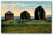 1921 Ruins Old Fort Benton Exterior Dutton Montana MT Vintage Antique Postcard picture