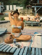 2000s Pretty Attractive Young Yoga Armpits Bikini Woman Snapshot Vintage Photo picture