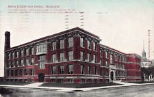North Division High School, Milwaukee, Early Postcard, Used in 1910 picture