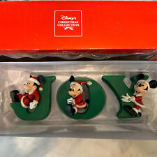 Disney Christmas Collection Decor Mickey Mouse  Joy Excellent Condition picture