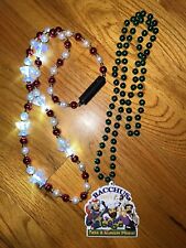 2024 Krewe Of Bacchus Lot Of 2 Mardi Gras Beads Take A Number Light Up Magnetic picture