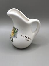 Vintage Miniature Saskatchewan Council For Crippled Children Milk Pitcher Flower picture